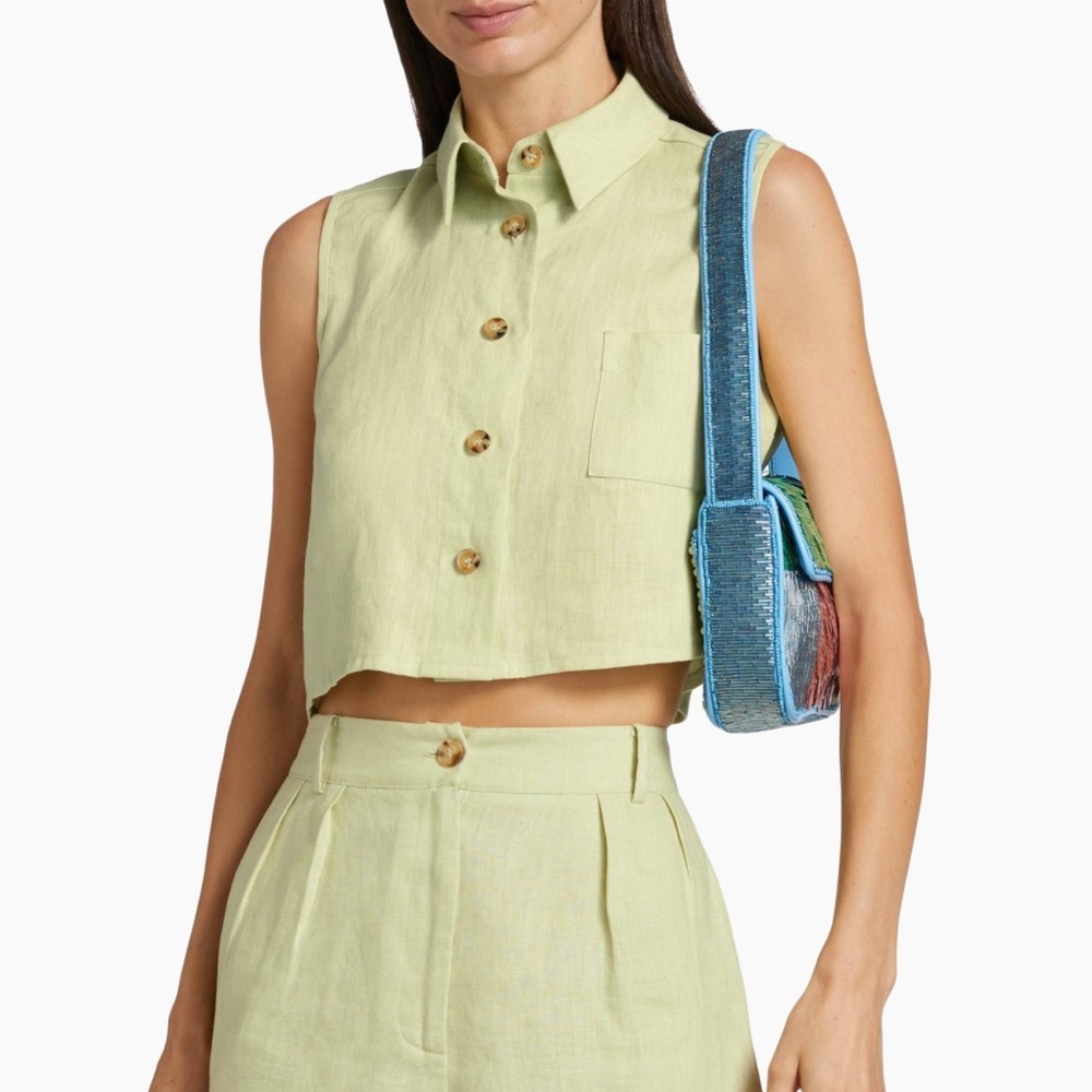 Hevron Katja linen top